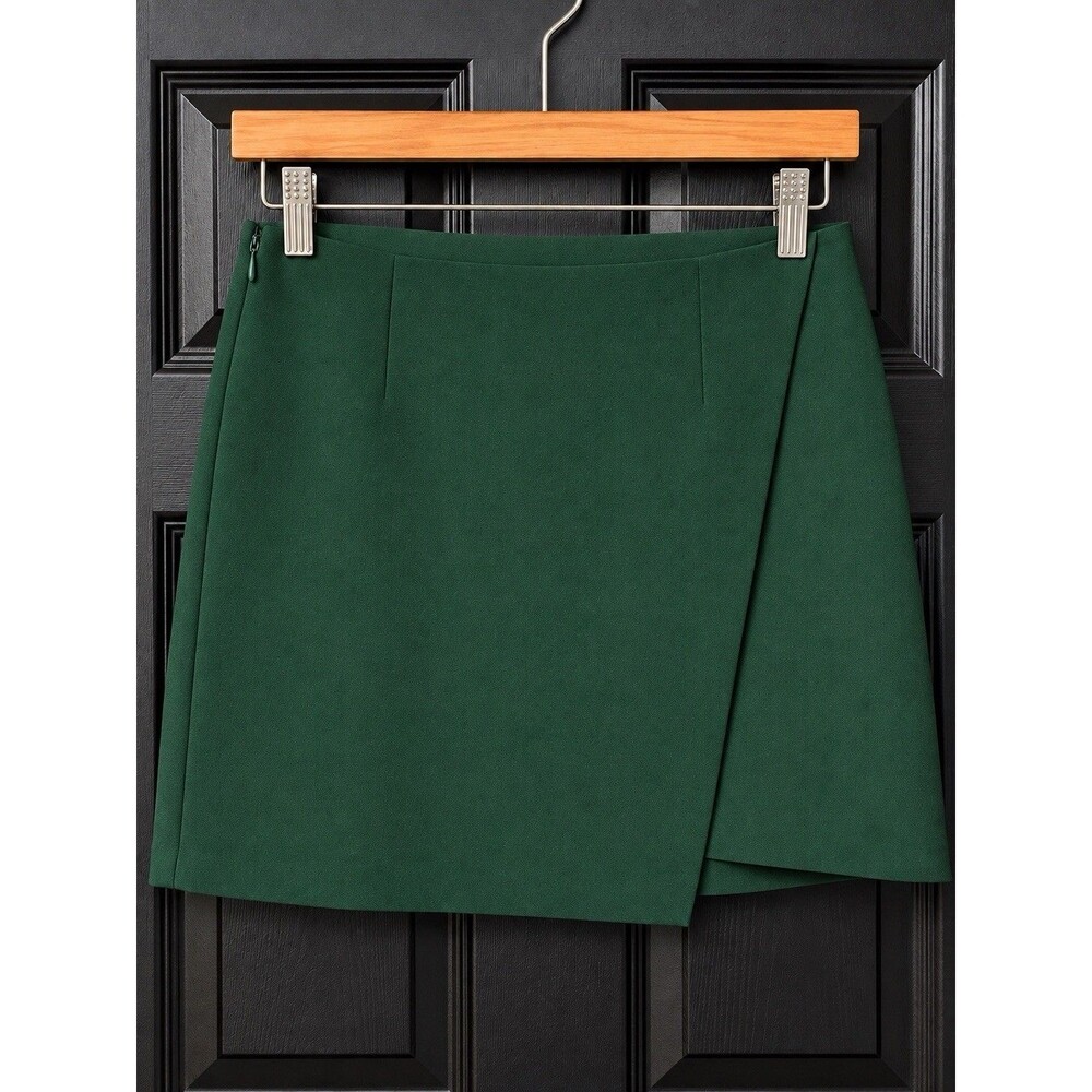 Abercrombie & Fitch Green Wrap Skort M Y2K Preppy Holiday Christmas Party